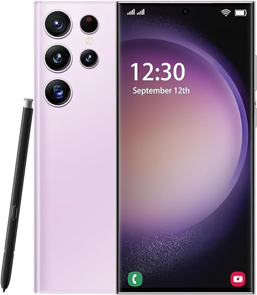 SANSHREUNI C23 Téléphone portable débloqué, smartphone 5G avec S Pen, 6 Go + 256 Go, téléphone débloqué Full Netcom, batterie 6800 mAh, écran FHD+ 6,8", appareil photo 120 Hz 80 MP, GPS/Face ID/téléphone double SIM (rose)
 Fiche Technique et Prix au Maroc