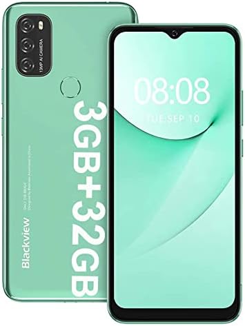 Blackview Téléphone portable débloqué A70 (2022) 3 Go + 32 Go/SD 128 Go Android 11, batterie massive 5380 mAh, smartphone Octa Core, déverrouillage facial 4G double SIM et mobile par empreintes digitales 6,5" FHD + grand écran
 Fiche Technique et Prix au Maroc