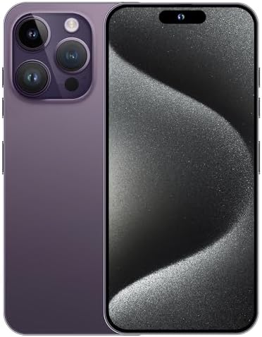 Huness I15 Pro Max Smartphone débloqué, batterie 6800 mAh, écran HD 6,8, 6 + 256 Go, Android 13 avec carte mémoire de 128 Go, double SIM/5G/verrouillage par empreinte digitale/identification faciale (violet)
 Fiche Technique et Prix au Maroc