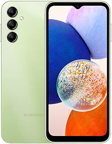 SAMSUNG Galaxy A14 5G + 4G LTE (128 Go + 4 Go) Débloqué dans le monde entier (uniquement sur le marché T-Mobile/Mint/Tello USA) Garantie 1 an Amérique latine 6,6" Triple caméra 50 MP + (chargeur mural 15 W) (Vert)
 Fiche Technique et Prix au Maroc
