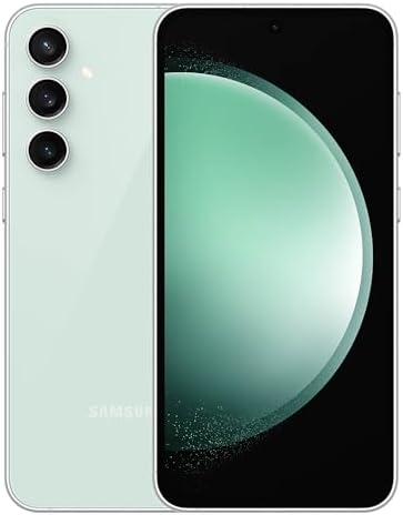 SAMSUNG Galaxy S23 FE Téléphone portable 128 Go Smartphone Android débloqué Longue durée de vie de la batterie Processeur haut de gamme Écran en verre Gorilla résistant Appareil photo haute résolution 50 MP Version américaine 2023 Menthe
 Fiche Technique et Prix au Maroc