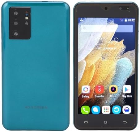 Acogedor Smartphone débloqué, écran HD de 5,0 pouces, téléphone portable Android débloqué, double carte, double veille, prend en charge WiFi BT FM (vert)
 Fiche Technique et Prix au Maroc