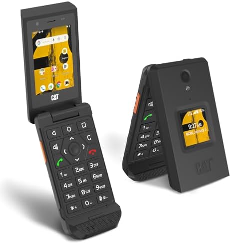 CAT S22 Téléphone à clapet robuste débloqué (16 Go) Écran tactile 2,8" Téléphone portable intelligent Android 11, IP68 résistant à l'eau, 4G LTE GSM Single Sim (Noir)
 Fiche Technique et Prix au Maroc