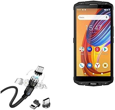 Câble BoxWave compatible avec Haier Titan T5 - Câble MagnetoSnap AllCharge, câble de charge magnétique USB Type-C Micro USB pour Haier Titan T5 - Noir de jais
 Fiche Technique et Prix au Maroc