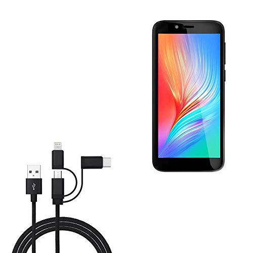 Câble BoxWave compatible avec Haier Alpha A2 Lite - Câble AllCharge 3-en-1 pour Haier Alpha A2 Lite - Noir de jais
 Fiche Technique et Prix au Maroc