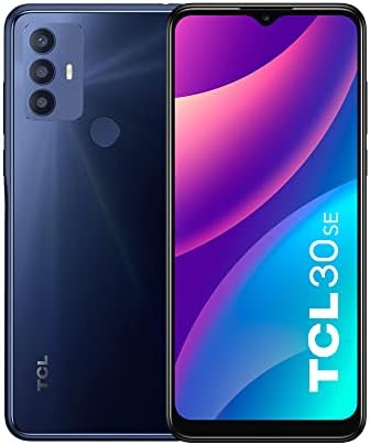 TCL 30 SE Téléphone portable débloqué, 128 Go ROM + 4 Go de RAM, téléphone Android, écran HD 6,52", smartphone avec triple caméra AI 50 MP, batterie 5000 mAh, version américaine, téléphone portable, bleu atlantique
 Fiche Technique et Prix au Maroc