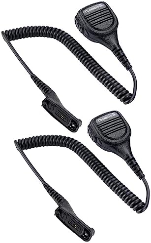 commountain Lot de 2 microphones d'épaule compatibles avec les radios Motorola APX 6000, APX 7000, APX 8000, APX 4000, XPR 7350e, XPR 7550, XPR 7550e, XPR 7580e, APX6000, XPR7550e, APX XPR
 Avis, Fiche Technique et Prix au Maroc