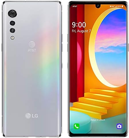 LG Velvet 5G (128 Go, 6 Go de RAM) 6,8" OLED, Snapdragon 765, appareil photo 48 MP 4K, US 5G/4G LTE AT&T débloqué (Cricket, Latin/PAS pour T-Mobile) LM-G900UM (ensemble SD 64 Go, Aurora Silver)
 Fiche Technique et Prix au Maroc