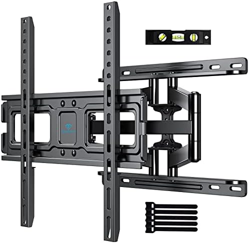 PERLESMITH TV Wall Mount Full Motion for 32-65 Inch Flat Curved Screen TVs, TV Mount with Swivels Tilts Extension Dual Articulating Bracket Arms Supports TV up to 99 lbs Max VESA 400x400, PSMFK9 Fiche Technique et Prix au Maroc