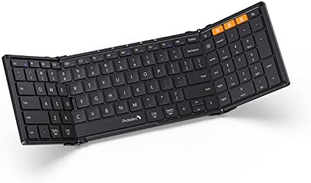 ProtoArc Foldable Bluetooth Keyboard, XK01 Folding Wireless Portable Keyboard with Numeric Keypad, Full-Size Travel Keyboard for Windows iOS Android Tablet Smartphone Laptop PC, Black Fiche Technique et Prix au Maroc