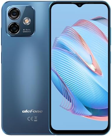 Téléphones portables débloqués Ulefone, Note 16 Pro 12 Go + 128 Go, 8 cœurs, écran HD+ de 6,52 pouces, smartphone débloqué, Android 13, 50 MP + 8 MP, 4400 mAh, double 4G LTE, détection d'empreintes digitales/visage, T-Mobile, bleu
 Fiche Technique et Prix au Maroc