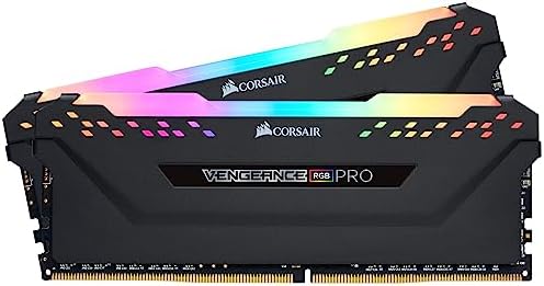 Corsair VENGEANCE RGB PRO DDR4 32GB (2x16GB) 3200MHz CL16 Intel XMP 2.0 iCUE Compatible Computer Memory - Black (CMW32GX4M2E3200C16) Fiche Technique et Prix au Maroc