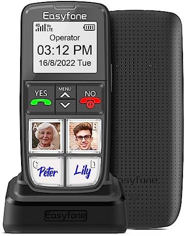 Easyfone T6 débloqué 4G bouton photo téléphone portable pour personnes âgées avec bouton SOS et station de chargement facile
 Fiche Technique et Prix au Maroc