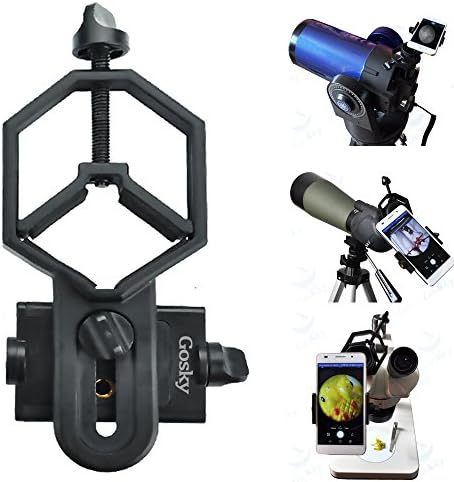 GOSKY Support Adaptateur pour Smartphone Grande Taille - Compatible avec Jumelles, Monoculaires, Longues-vues, Télescopes, Microscopes - S'adapte à presque tous les Smartphones du Marché - Enregistrez la Nature et le Monde
 Fiche Technique et Prix au Maroc