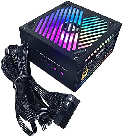 Apevia ATX-PM650W Premier 650W 80+ Gold Certified Active PFC ATX Semi-Modular Gaming Power Supply with 366 RGB Light Modes Fiche Technique et Prix au Maroc