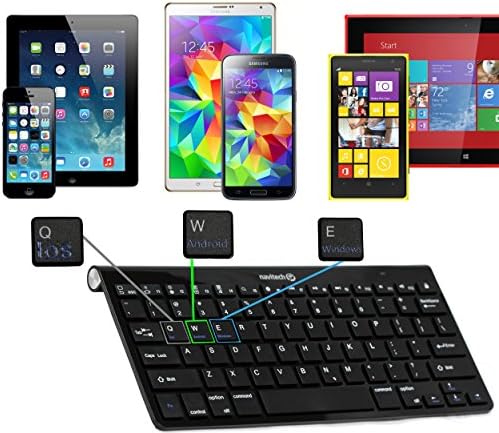 Navitech Clavier Bluetooth sans fil noir conçu pour les smartphones et tablettes Android et Windows, y compris le Terra Pad 106 / Blaupunkt Endeavour 1000 / Haier Pad Maxi 101
 Fiche Technique et Prix au Maroc