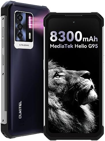Smartphone robuste OUKITEL WP17 Vision nocturne 64MP Triple caméra IP68 Téléphone NFC étanche, 8 Go + 128 Go Batterie 8300 mAh Android11 ​​Double bandes mondiales 4G Téléphone portable robuste, 6,78'' FHD + Téléphone portable débloqué
 Fiche Technique et Prix au Maroc