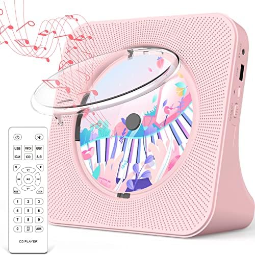 Greadio Lecteur CD portable avec Bluetooth 5.0, haut-parleur HiFi, lecteur de musique CD avec télécommande, housse anti-poussière, radio FM, écran LED, support AUX/USB, prise casque pour la maison, les enfants, Kpop, cadeau
 Avis, Fiche Technique et Prix au Maroc
