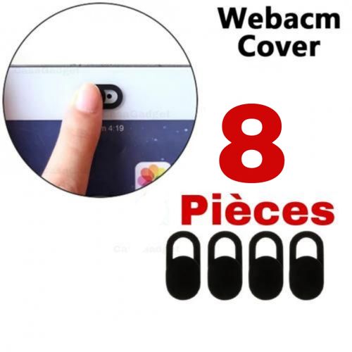 8 pièces cache Webcam couverture universelle téléphone antiespion caméra
 Fiche Technique et Prix au Maroc