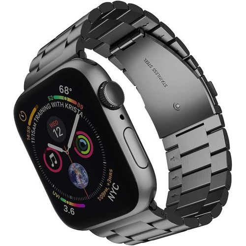 Bracelet Magnétique Noir de Remplacement pour apple watch, Metal Acier inoxydable de LUXE - 42/44/46mm
 Fiche Technique et Prix au Maroc