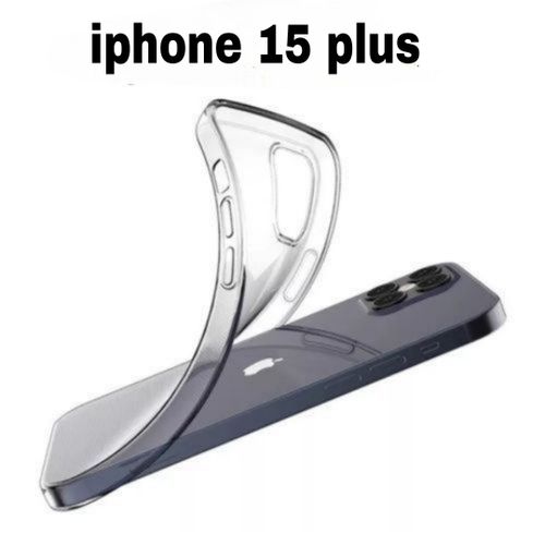 Case Coque silicone pour Iphone 15 plus  souple qualité bien transparente
 Fiche Technique et Prix au Maroc