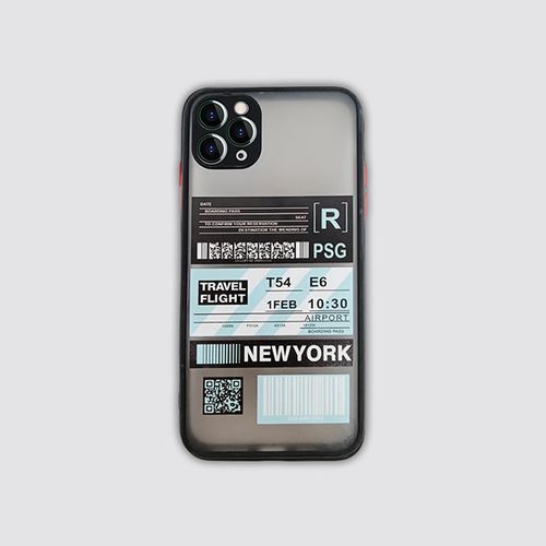 Coque pour Iphone 12 Pro Max antichoc avec impression de billet d'avion New York
 Fiche Technique et Prix au Maroc