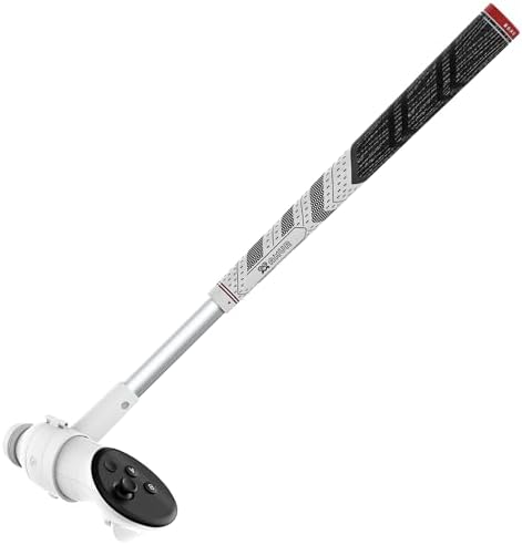 AMVR Fixation de club de golf compatible avec les accessoires Meta/Oculus Quest 3, poignée de golf VR antidérapante pour Golf +, conception à 80 degrés pour garder le suivi (pour le contrôleur droit, pas pour la station de chargement de la batterie)
 Avis, Fiche Technique et Prix au Maroc