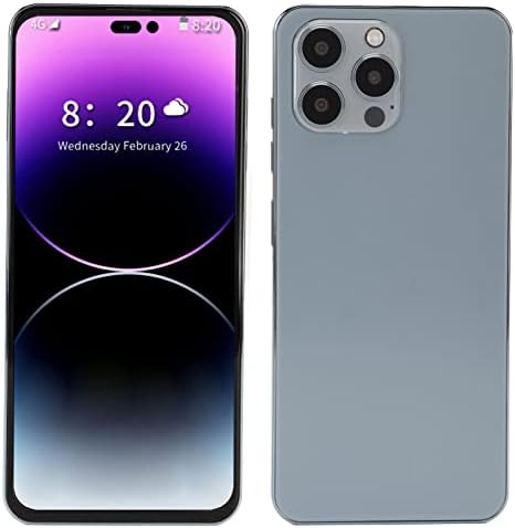 Smartphone I14proMax, téléphone portable débloqué pour Android10, réseau 4G double SIM, stockage 2G 16G de 6,7 pouces, batterie 4000 mAh, appareil photo 13 MP 5 MP, GPS WiFi Bluetooth 5.0 (bleu)
 Fiche Technique et Prix au Maroc