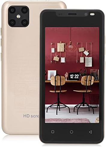 Zyyini Téléphone Android 3G, téléphone portable débloqué avec objectif large et ultra-large, téléphone portable double veille, double caméra HD, 512 Mo + 4 Go, processeur double cœur (doré)
 Fiche Technique et Prix au Maroc