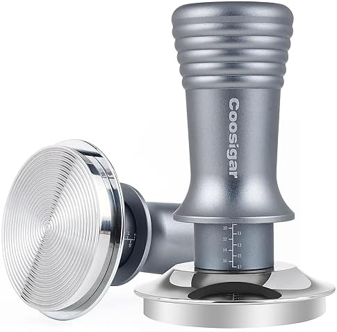 Pilon à expresso de 58 mm, pilon à café Barista de qualité supérieure avec ressort calibré constant de 30 lb, base 100 % en acier inoxydable, pilon adapté à tous les porte-filtres de 58 mm, accessoires pour expresso
 Avis, Fiche Technique et Prix au Maroc