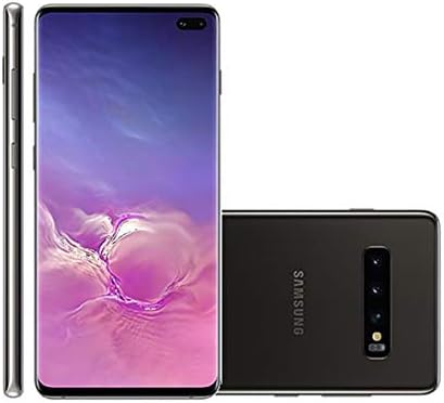 Samsung Galaxy S10+ Plus 128GB+8GB RAM SM-G975F/DS Dual Sim 6.4" LTE Factory Unlocked Smartphone International Model, No Warranty (Prism Black) Fiche Technique et Prix au Maroc