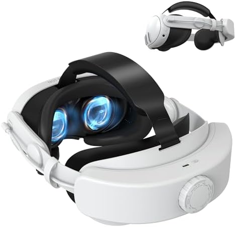 VZNEK Head Strap with Battery for Meta/Oculus Quest 3,Adjustable Elite Strap Replacement Accessories for Oculus/Meta Quest 3 Fiche Technique et Prix au Maroc