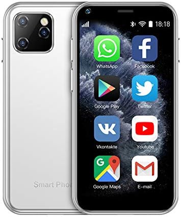 Mini téléphone Mini smartphone 2,5 pouces Wifi Gps Mobile Tiny Phone, Xs11 Téléphone débloqué, 3G Android Téléphone portable Écran tactile 1 Go de RAM 8 Go Rom Dual Sim Smartphone Téléphones portables Caméra HD Téléphone débloqué (Blanc)
 Fiche Technique et Prix au Maroc