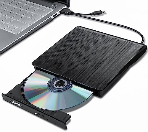 Haiway Lecteur DVD Externe, USB 3.0 Type-C Graveur CD Portable CD DVD +/-RW Lecteur Optique Slim CD DVD ROM Rewriter Lecteur CD/DVD Graveur Lecteur pour Ordinateur Portable Bureau MacBook PC Windows Linux Mac OS (Noir)
 Avis, Fiche Technique et Prix au Maroc