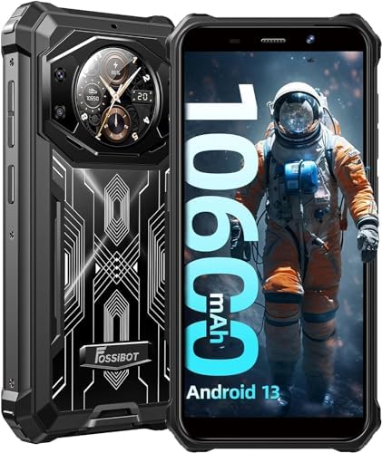 FOSSIBOT F101 Pro Smartphone robuste d'extérieur Android 13-10600 mAh Batterie Téléphone portable débloqué, 15 (8 + 7) Go de RAM + 128 Go de ROM, appareil photo 24 MP, écran HD+ 5,45 pouces, téléphone portable étanche IP68/4G
 Fiche Technique et Prix au Maroc