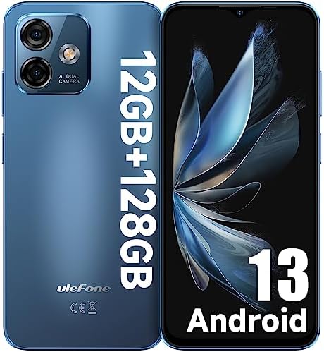 Ulefone Note 16 Pro (12 Go + 128 Go) Smartphone débloqué Android 13, appareil photo principal 50 MP, téléphones portables débloqués, écran HD + goutte d'eau 6,52", processeur 8 cœurs, 4400 mAh, double téléphone portable 4G - Version NFC bleue
 Fiche Technique et Prix au Maroc