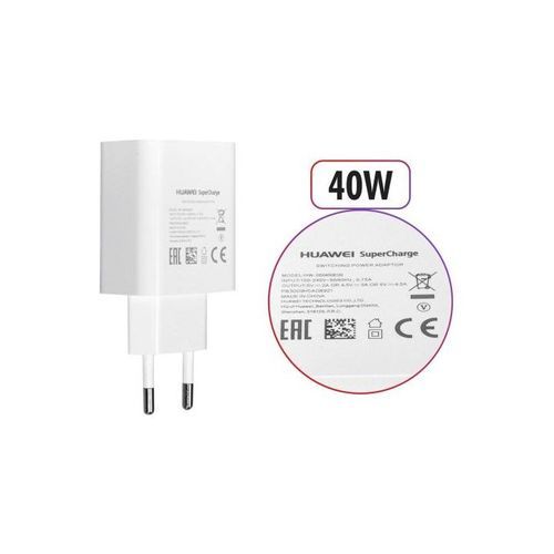 Huawei Super Charge chargeur  Fast charger 5V/4.5A 40w USB type-C
 Fiche Technique et Prix au Maroc