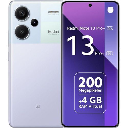 XIAOMI Redmi Note 13 PRO Plus +5G (12Go, 512Go) Dimensity 7200 Ultra - 200 MP- Violet
 Fiche Technique et Prix au Maroc