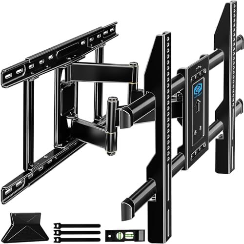 Supcline TV Wall Mount for Most 42-80 inch Flat Curved TVs, Heavy Duty TV Mount Fits 8"-24" Studs, Full Motion TV Bracket Articulating Swivel Tilt Extension, Adjustable, Max VESA 600x400, up to 132lbs Fiche Technique et Prix au Maroc