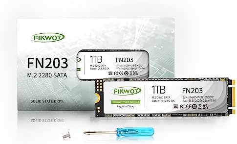 FN203 1 To M.2 SATA SSD – SLC Cache 3D NAND TLC SATA III 6 Gb/s M.2 2280 NGFF Disque SSD interne, jusqu'à 550 Mo/s, compatible avec les Ultrabooks, les tablettes et les mini PC
 Fiche Technique et Prix au Maroc