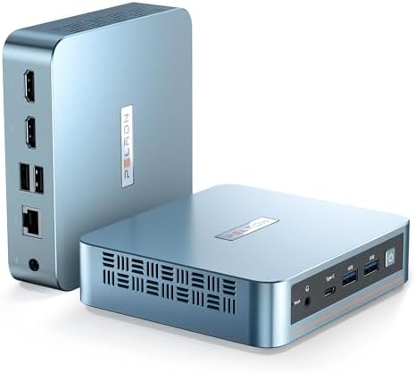 PELADN WI-6 Mini PC, mini ordinateur de bureau avec processeur Intel 12ème N100 (max 3,4 GHz), 16 Go de RAM DDR4, 512 Go SSD, résolution 4K UHD/WiFi/BT/USB-C/VESA – Mini ordinateur pour le travail, l'entreprise, l'éducation
 Fiche Technique et Prix au Maroc