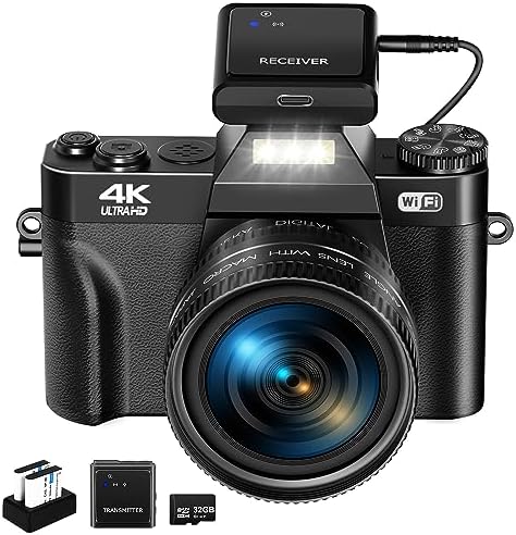 Appareil photo numérique pour la photographie VJIANGER 4K 48MP Vlogging Camera pour YouTube avec WiFi, écran rabattable à 180 degrés, zoom numérique 16X, objectif grand angle et macro 52 mm, 2 piles, carte TF 32 Go (W02 Black6)
 Fiche Technique et Prix au Maroc