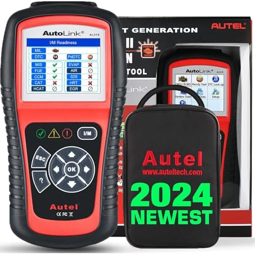 Autel AutoLink AL519 OBD2 Scanner Enhanced Mode 6 Car Diagnostic Tool Check Engine Code Reader CAN Scan Tool, Advanced Ver. of AL319 Fiche Technique et Prix au Maroc