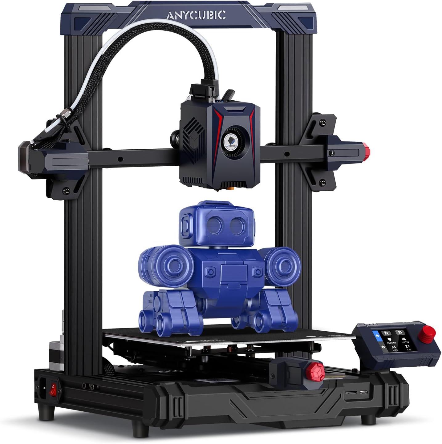 Anycubic Kobra 2 Neo Imprimante 3D, 5X Plus Rapide 250mm/s Nivellement Auto LeviQ 2.0, Z-Offset Intelligent Imprimante FDM, Impression à avec Extrudeuse Directe à Double Engrenage, 220×220×250 mm Fiche Technique et Prix au Maroc