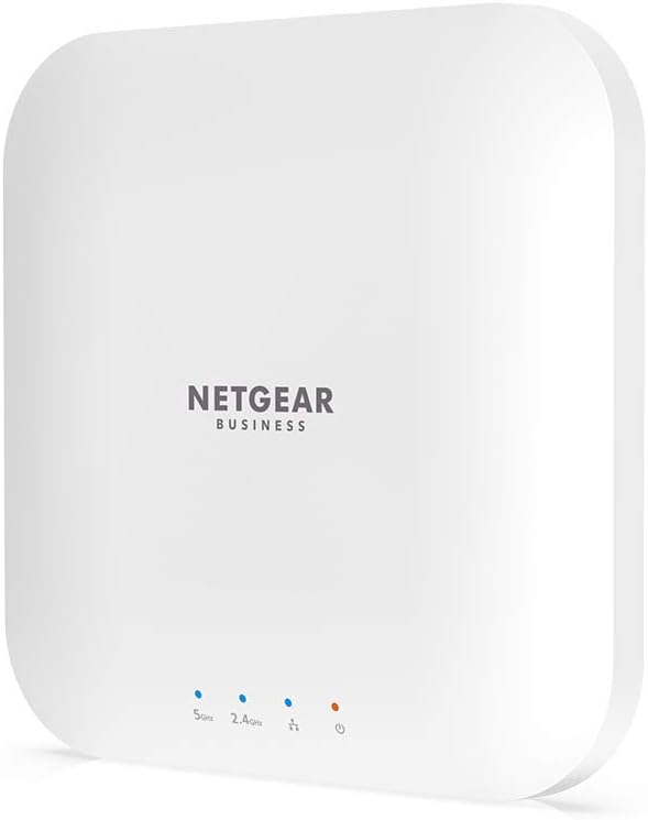 NETGEAR Point d'accès Borne WiFi 6 (WAX214v2) -Vitesse Dual-Band AX1800 | PoE avec 1 Port Ethernet 1G | 802.11ax | Sécurité WPA3 | Jusqu'à 4 réseaux sans Fil distincts Fiche Technique et Prix au Maroc
