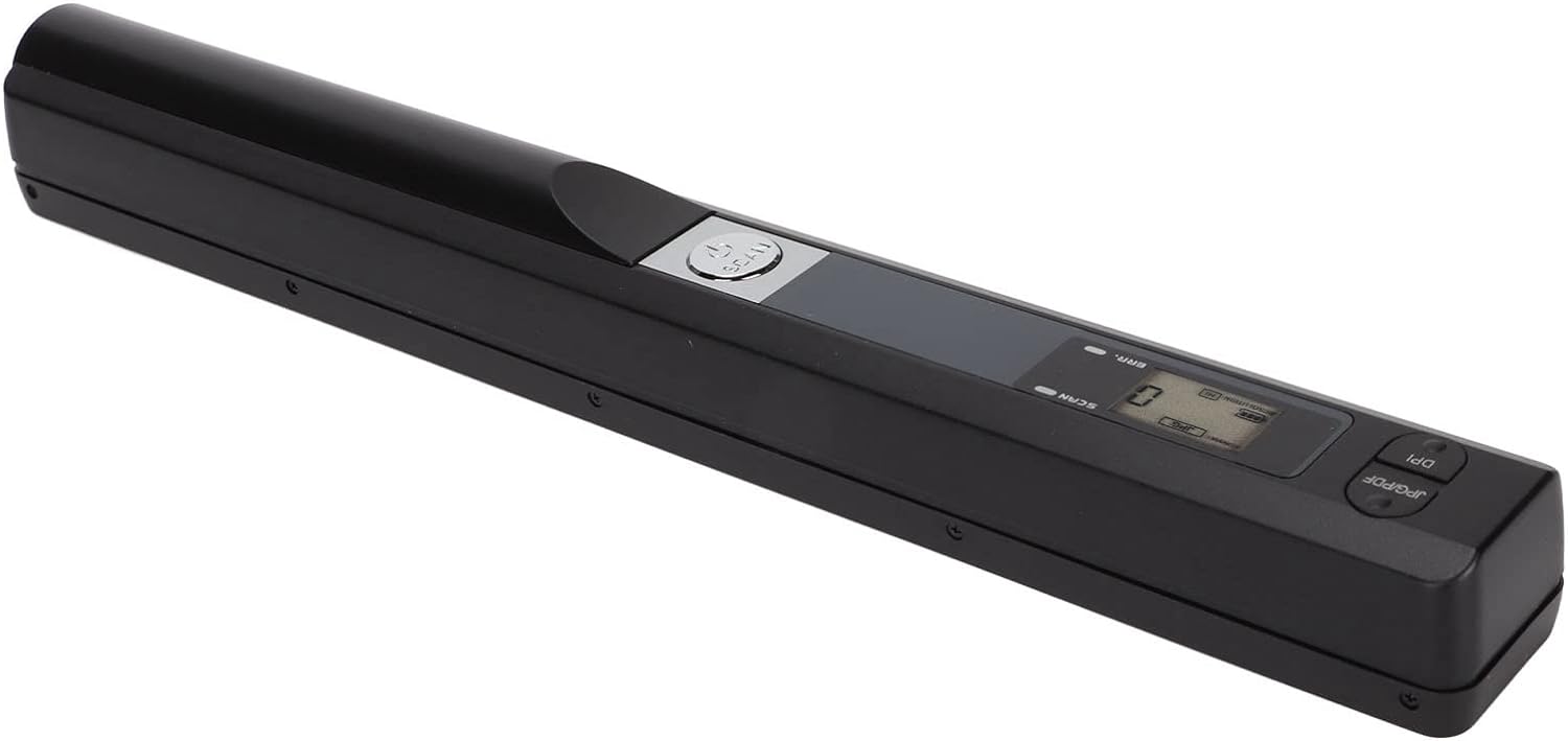 Scanner De Documents Portable A4 – 300/600/900 DPI, Stockage Sur Carte Mémoire | Pour Photos, Reçus, Livres, Format JPG/PDF