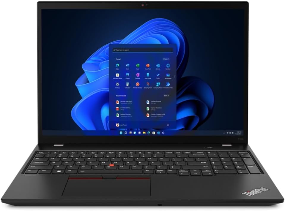Lenovo ThinkPad P16s G2 AMD Ryzen 7 Pro 7840U 40,64 cm 16" WUXGA 32 Go 1 To SSD UMA W11P WWAN Ready Fiche Technique et Prix au Maroc