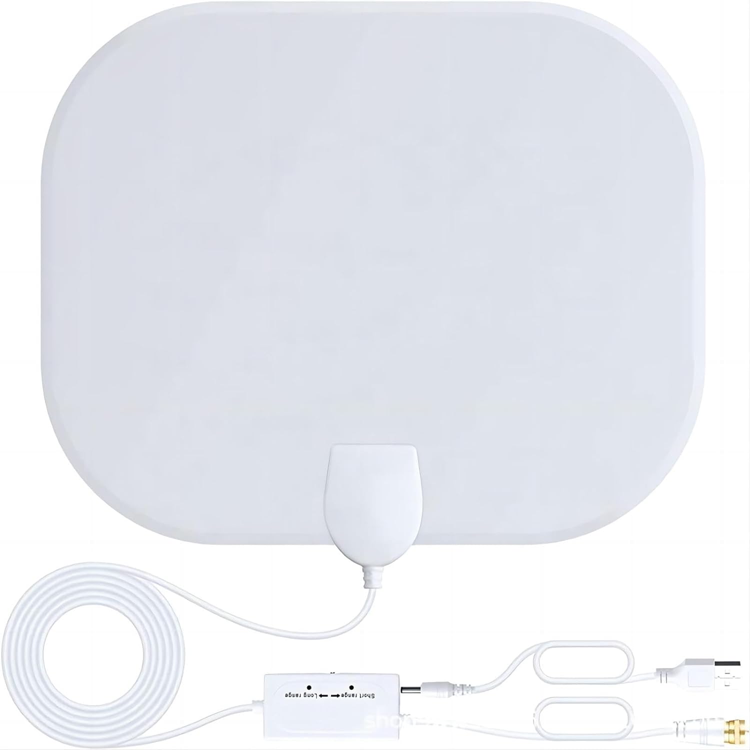 Qualihome 2024 Antenne TV Intérieur Puissante TNT HD – 300miles Gamme Antenne TV avec Amplificateur Smart Signal Booster - pour 1080P 4K Antenne TNT DVB-T/DTMBAvis, Fiche Technique et Prix au Maroc