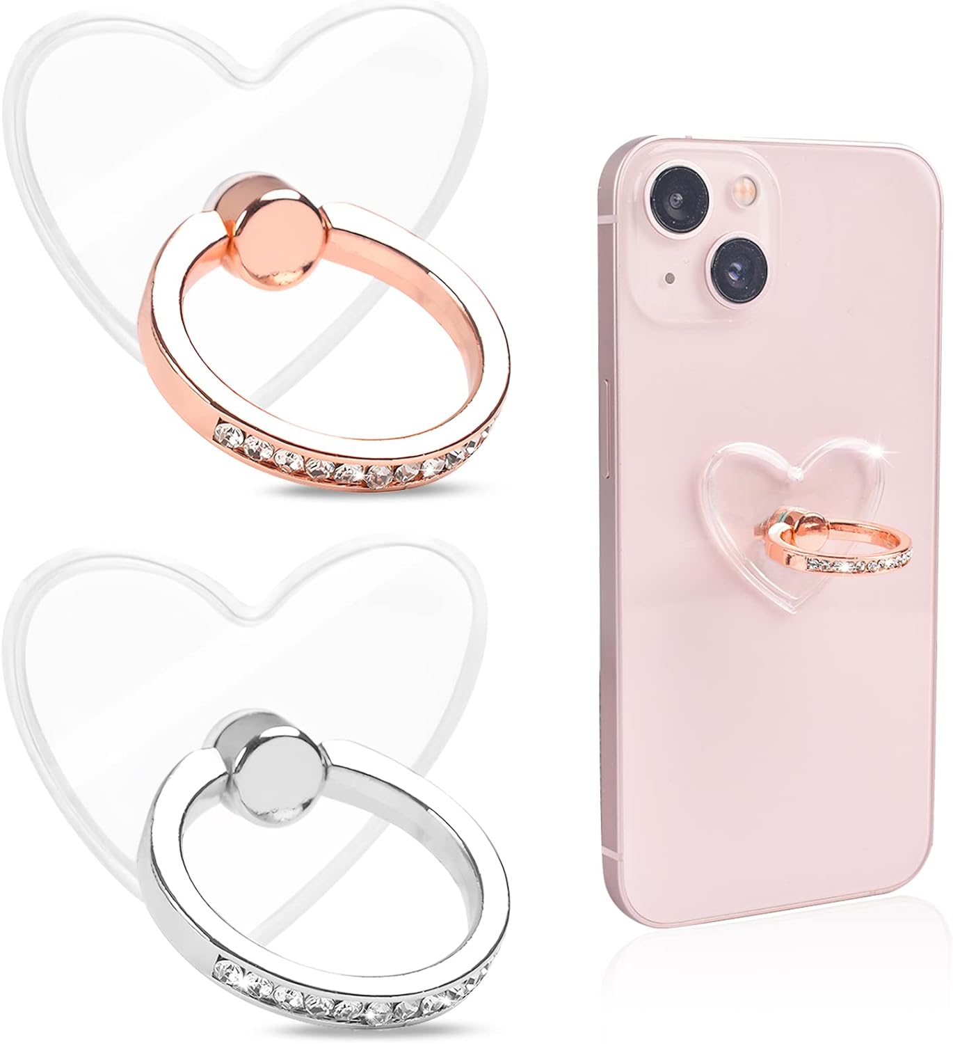 Anneau Telephone, Bague Telephone Portable, Grip Telephone, Réglable à 360° Truc pour Tenir Le Telephone dans Les Mains, Compatible avec la Plupart des Téléphones Portables Fiche Technique et Prix au Maroc