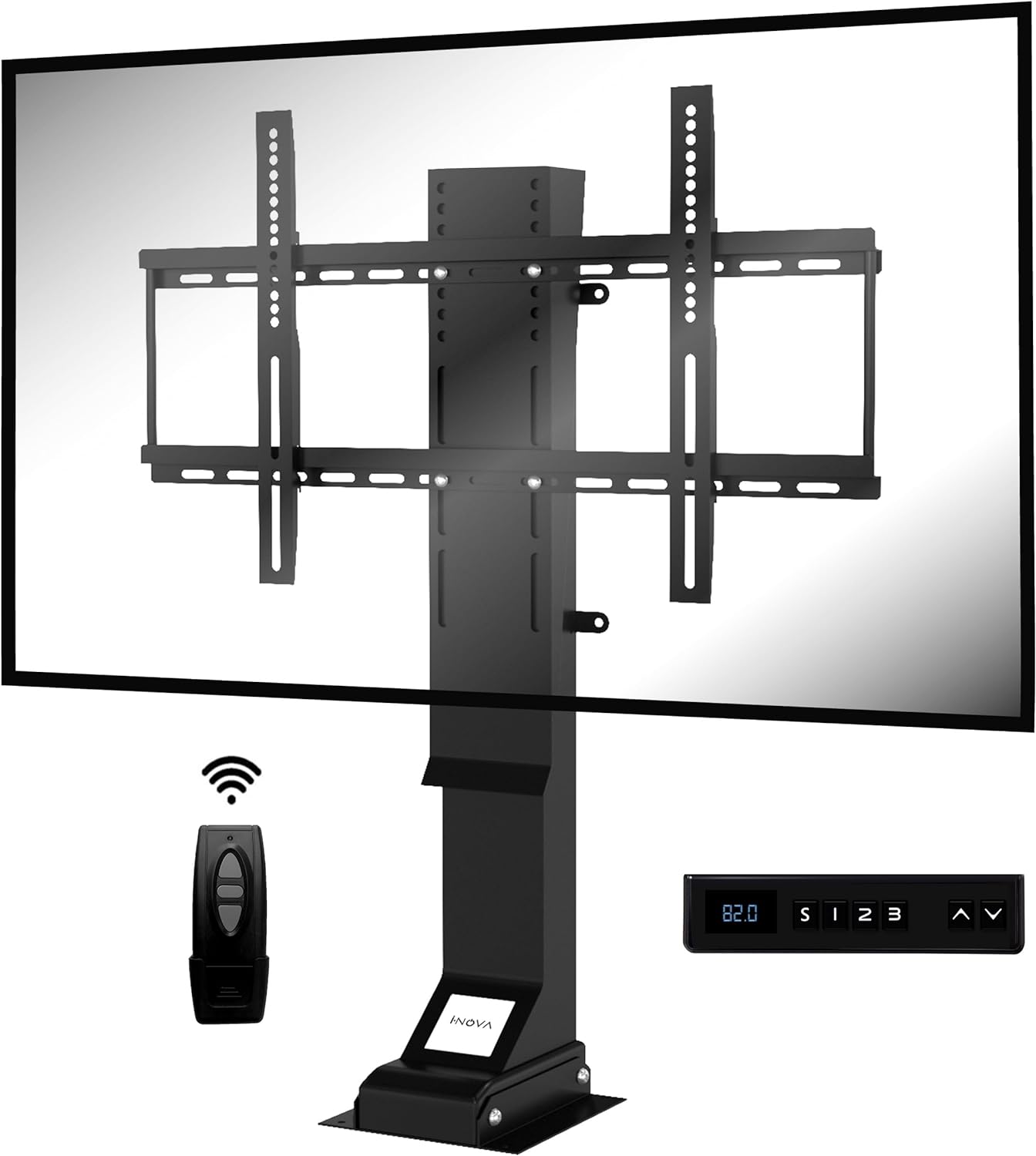 I-NOVA Support TV motorisé Ascenseur pour téléviseur 32"-70" TV Lift 820 mm X8SB 3 mémoires de Position, Ultra Silencieux, Clavier Intelligent, Poids Max 70 kgAvis, Fiche Technique et Prix au Maroc